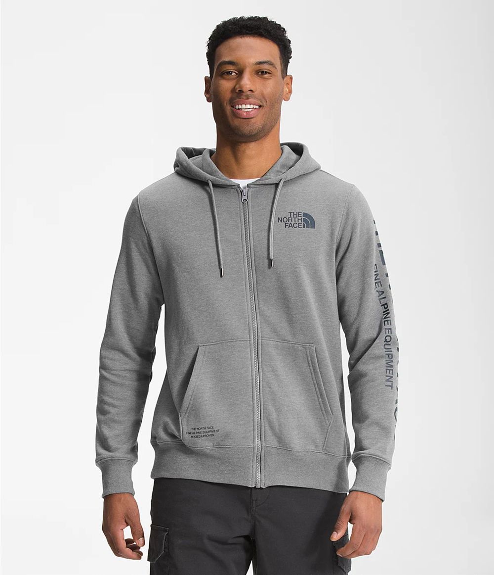 The North Face Brand Proud Full Zip Kapuzenpullover Herren - Grau CH-129OVTY